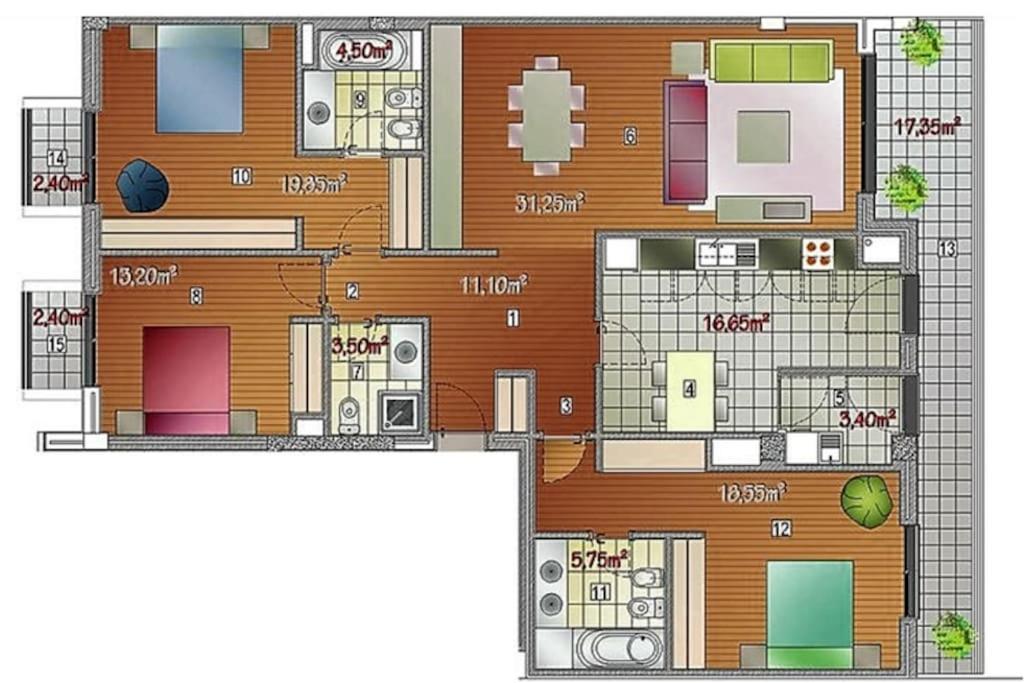 Апартаменты Vista Mar - Ac, Pool & Gym Фуншал Экстерьер фото